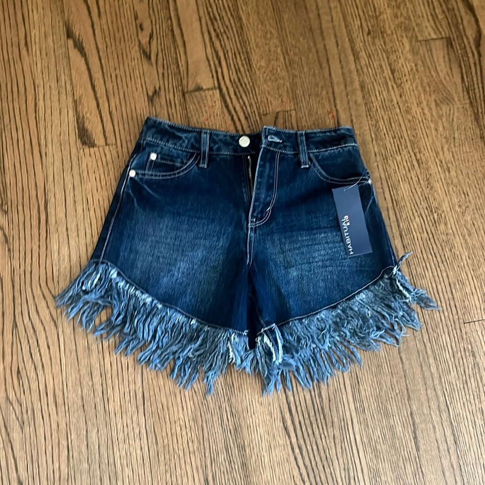 Denim shorts size 12 the brand is Habital